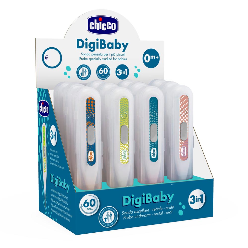 Chicco - DigiBaby Digital Thermometer for Babies 0m+, Assorted Colors