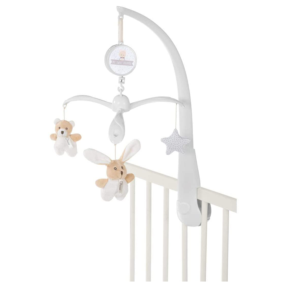 Chicco - My Sweet Dou Dou Teddy Bear & Bunny Cot Mobile 0m+