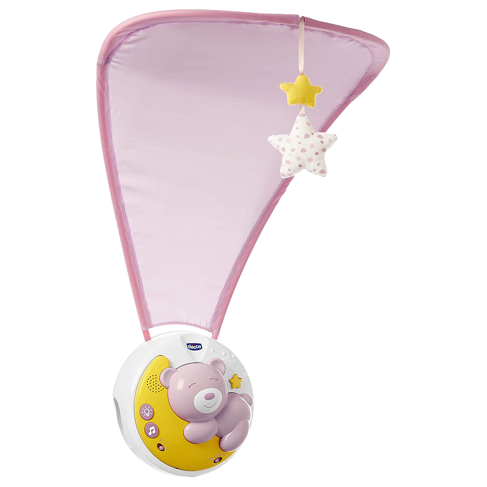 Chicco - First Dreams Next2Moon Baby Cot Mobile Projector 0m+ Pink
