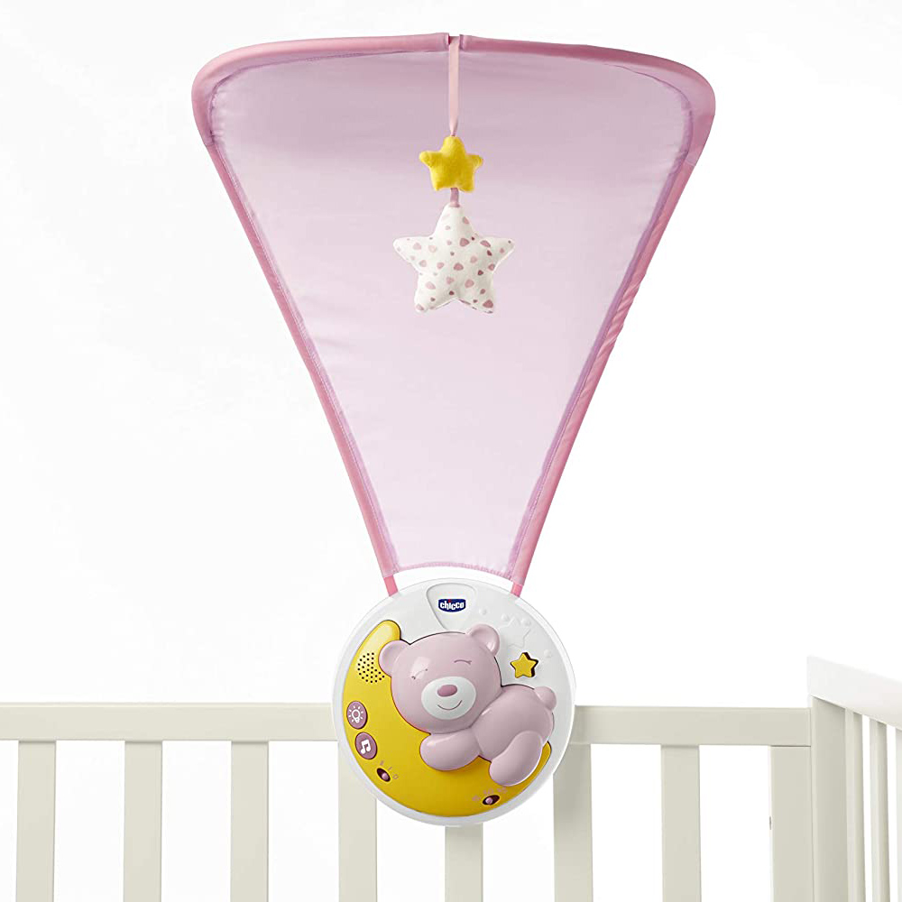 Chicco - First Dreams Next2Moon Baby Cot Mobile Projector 0m+ Pink