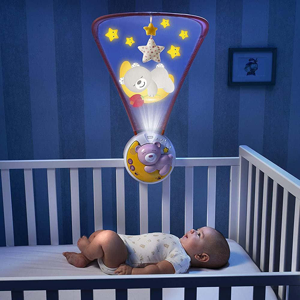 Chicco - First Dreams Next2Moon Baby Cot Mobile Projector 0m+ Pink