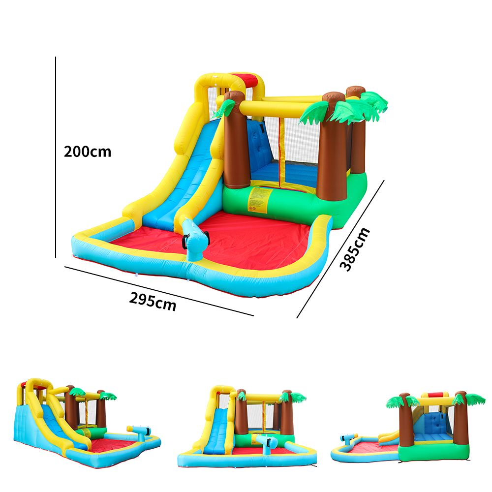 Myts - Summer Fun Pampys Bouncer With Tree Castle And Slide