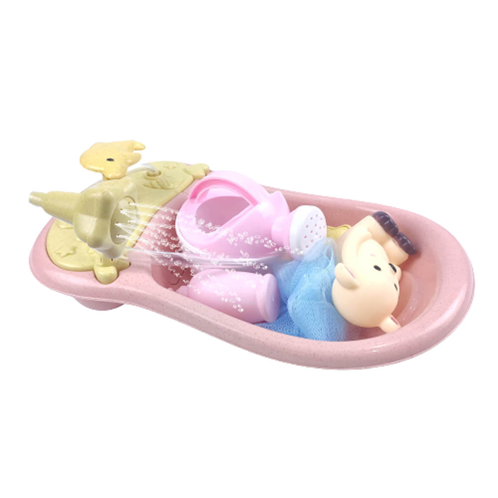 Haijaibao - Baby Bathtub Fountain With Bath Accessories + Plastic Animals