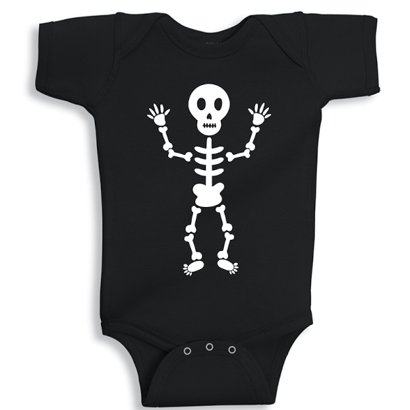 Twinkle Hands Halloween Baby Black Onesie, Bodysuit, Romper