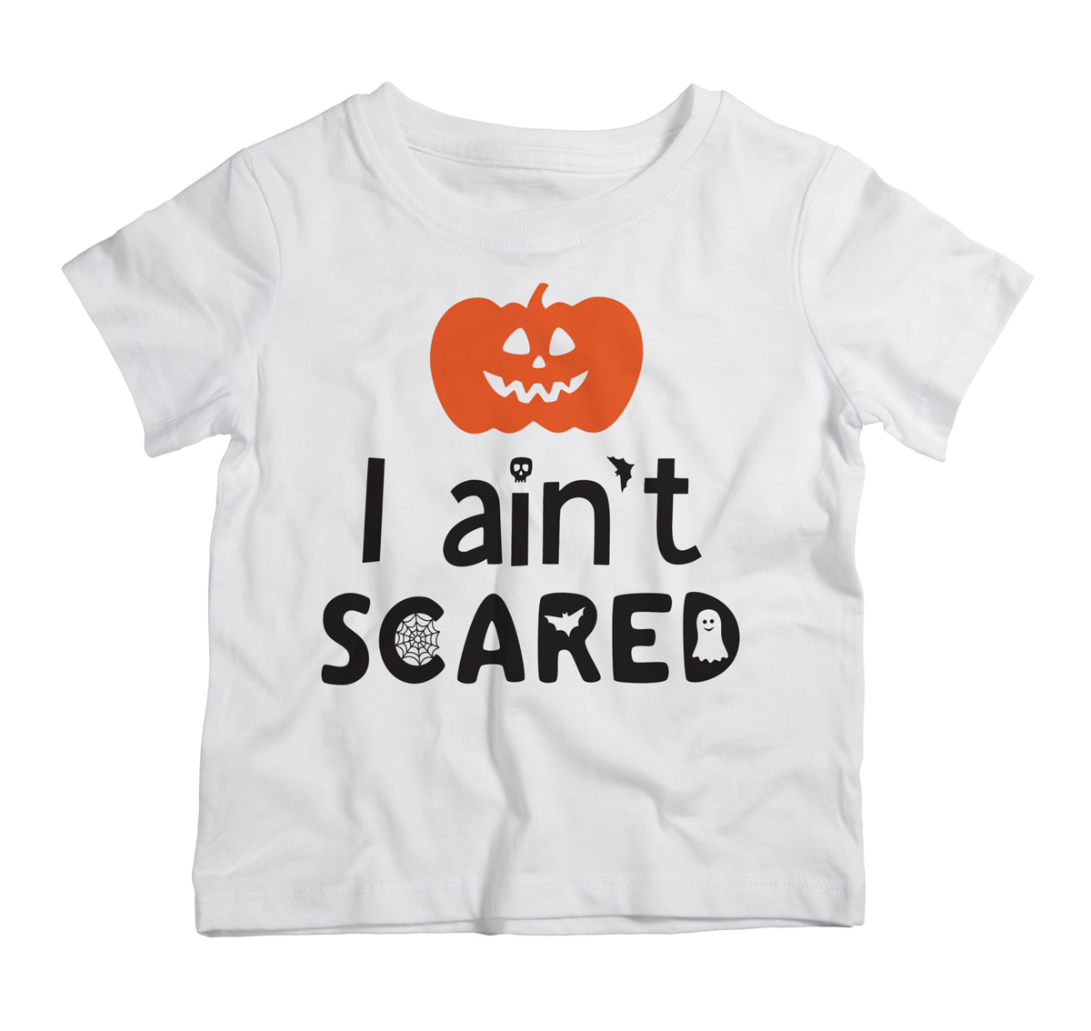 Twinkle Hands - I Ain't Scared Halloween T-shirt - White
