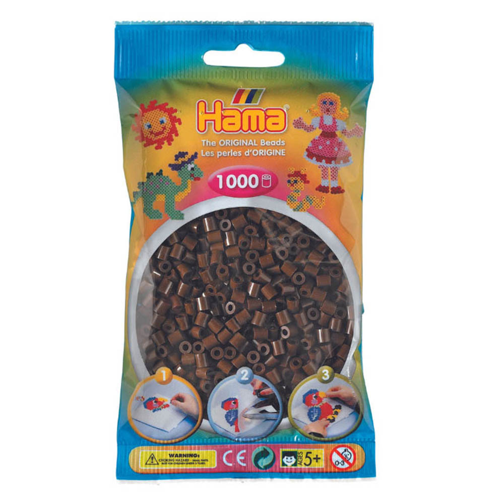 Hama - Midi Beads In Bag - Brown