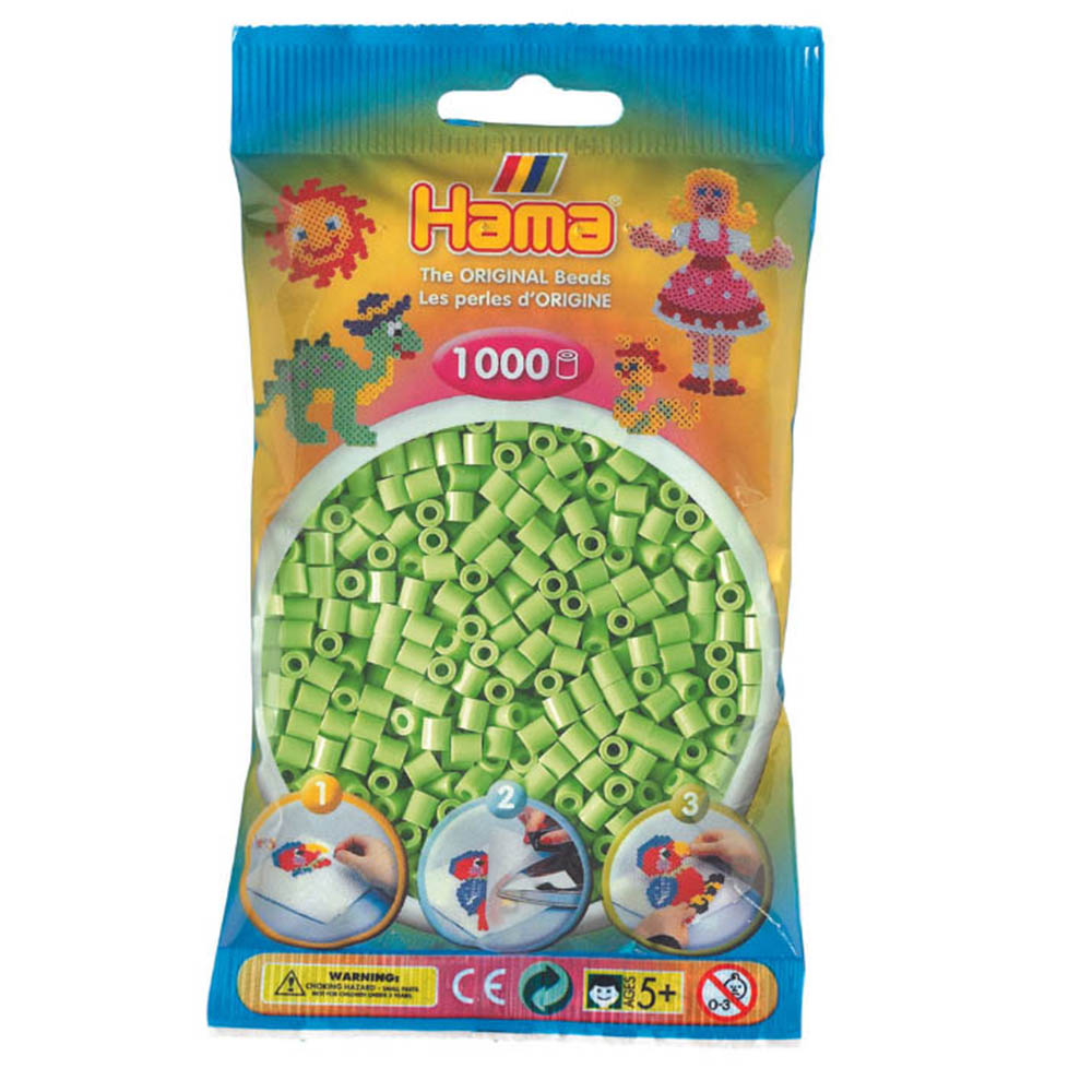 Hama - Midi Beads In Bag - Pastel Green