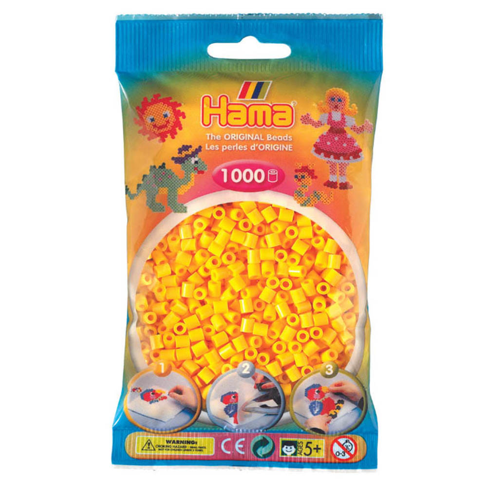 Hama - Midi Beads In Bag - Yellow