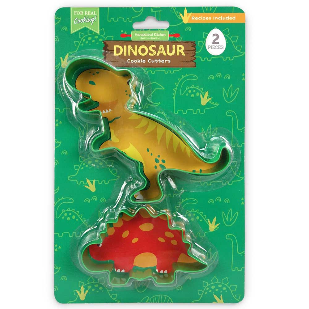 Handstand Kitchen - Dinosaur Cookie Cutter 2pc-Set - Green