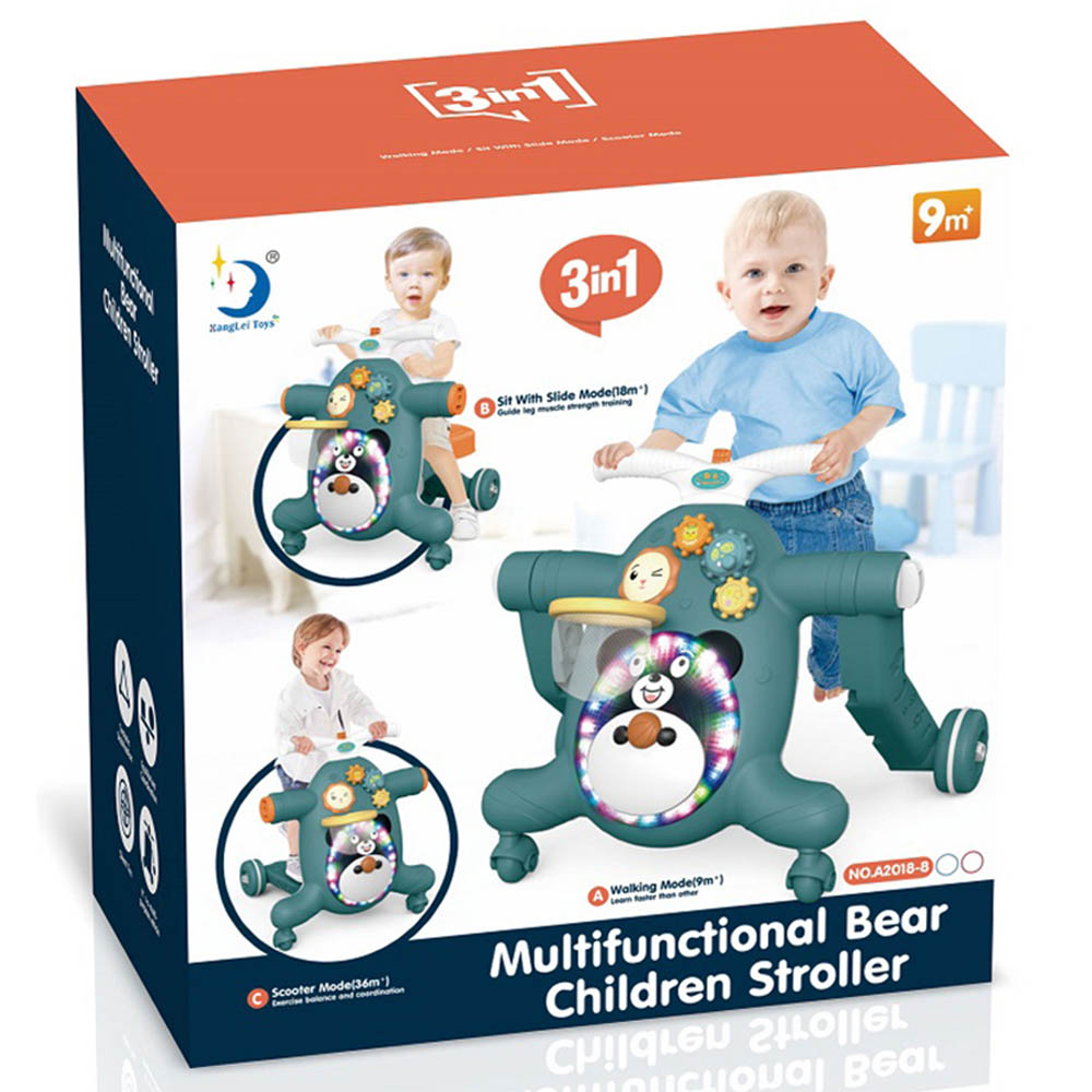 Hanglei Toys - Multifunctional Bear Children Stroller