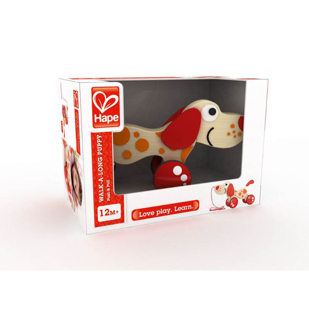 Hape - Walk-A-Long Puppy/Fsc