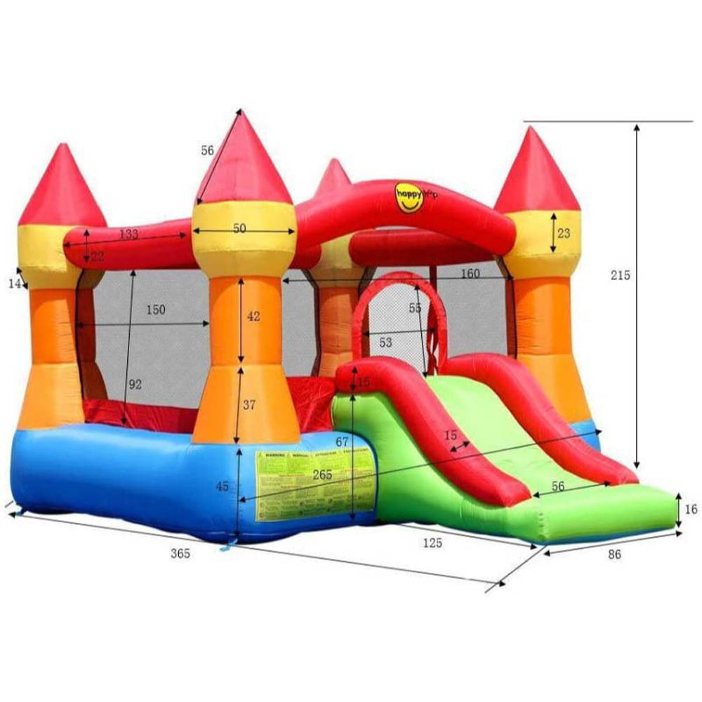 Happy Hop - Castle Bouncer With Slide