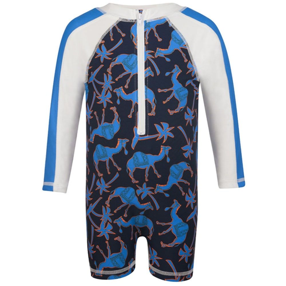 Snapper Rock Neon Camel Ls Sunsuit