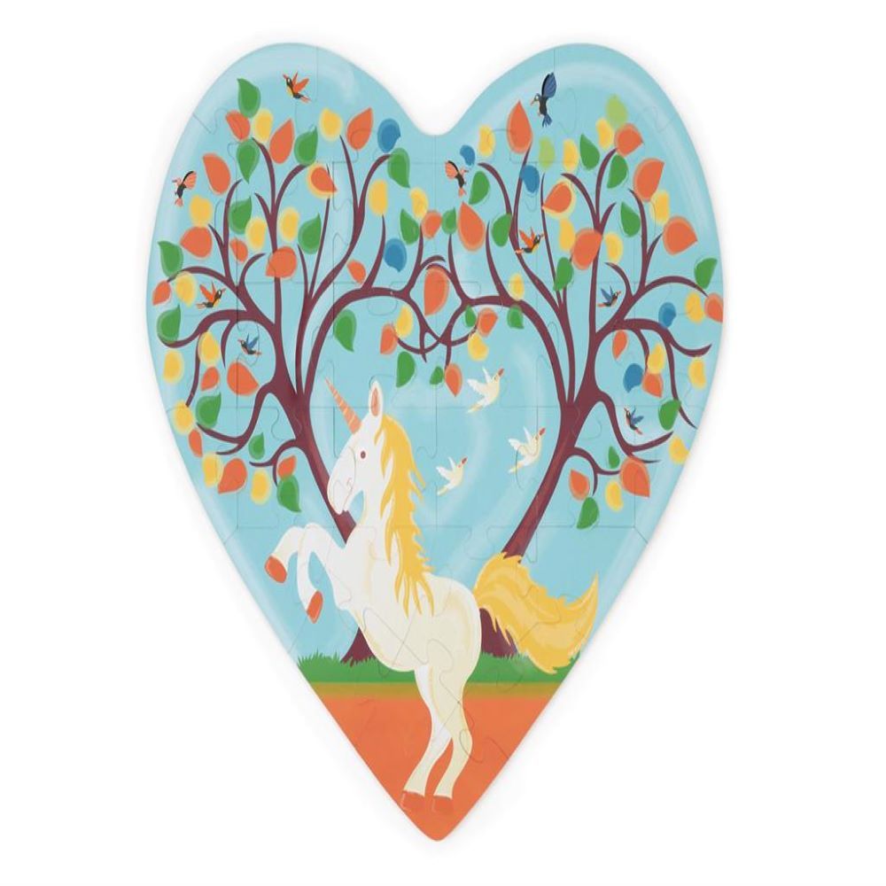 Scratch Europe - Heart With Unicorn Contour Puzzle - 30Pcs
