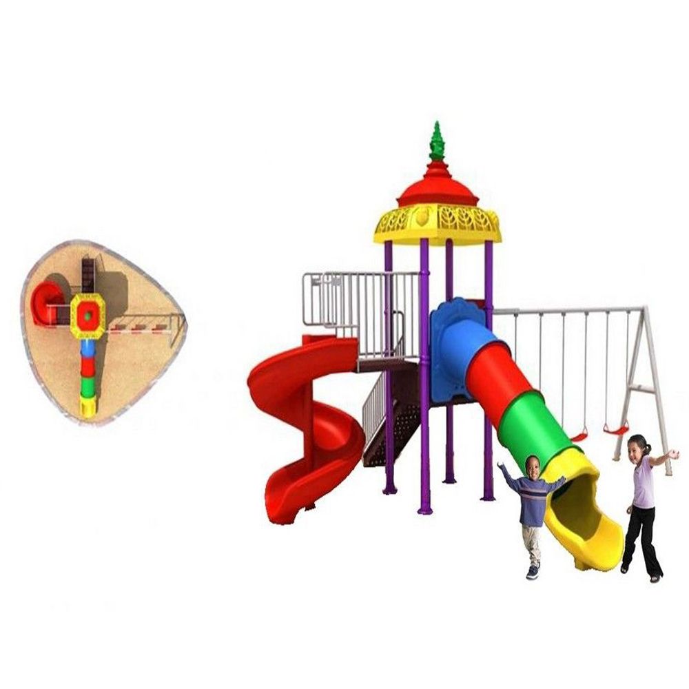 Myts - Mega Adventure Playcell Kids Swings And Wavy Slide