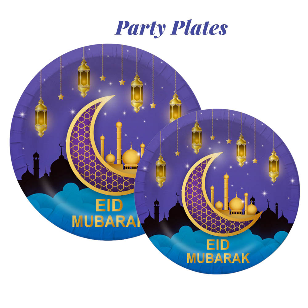 Highland - 92 Pcs Eid Mubarak Tableware Decoration Set