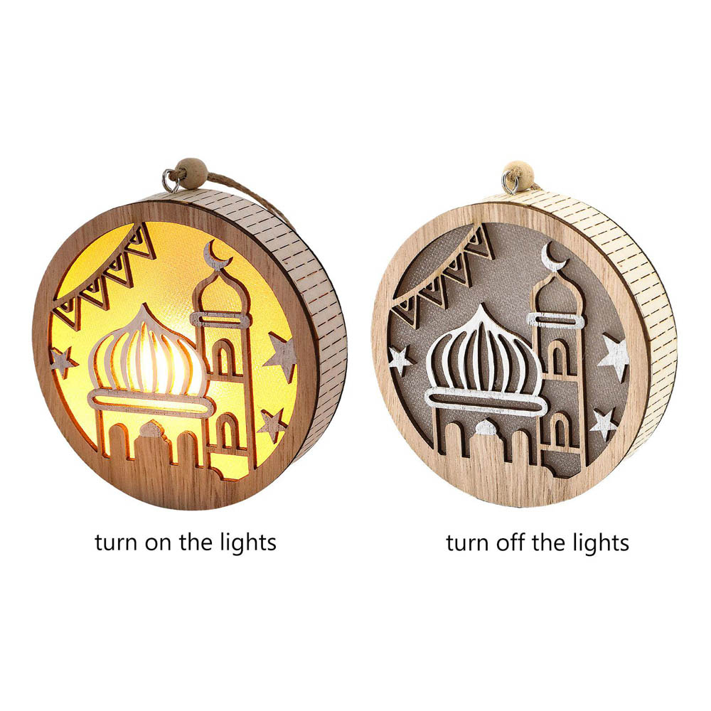 Highland - Wooden Eid Ramadan LED Light Hanging Decorations