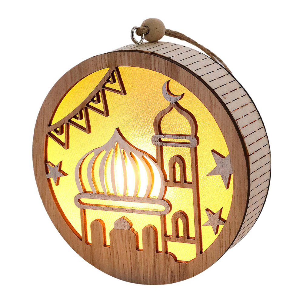 Highland - Wooden Eid Ramadan LED Light Hanging Decorations