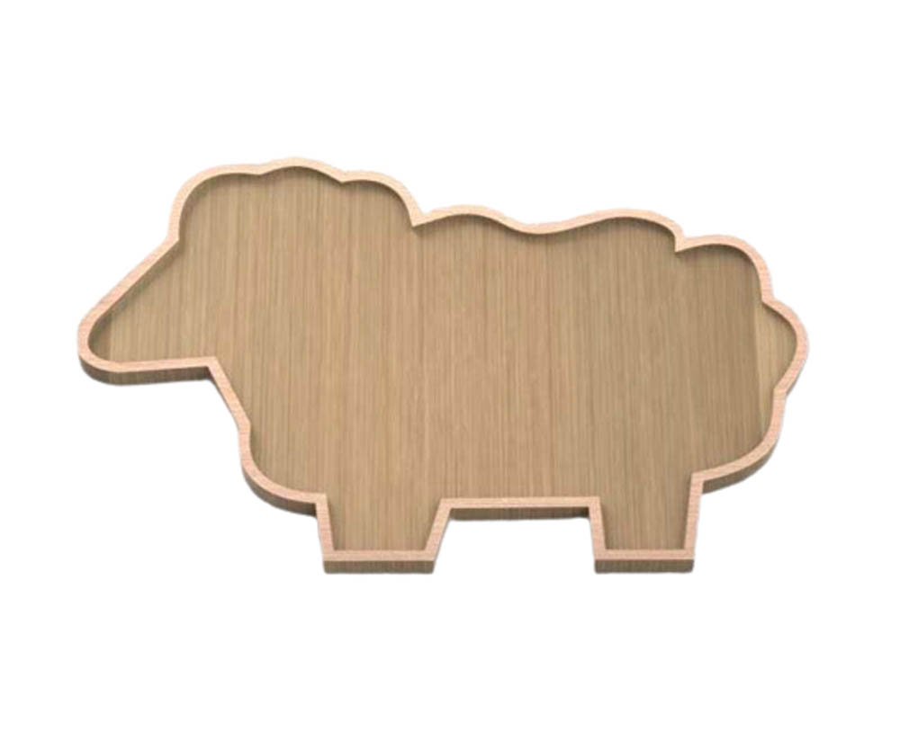 HilalFul - Acacia Wood Tray - Sheep