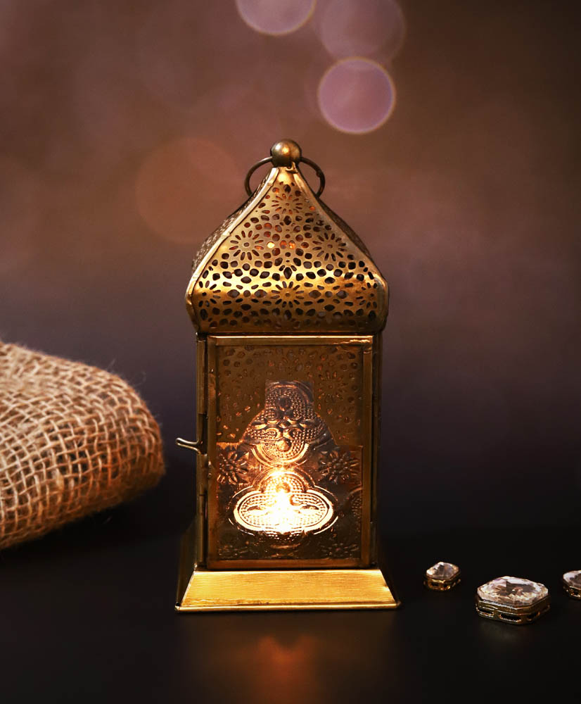 HilalFul - Authentic Handmade Lantern Medium - Clear Glass