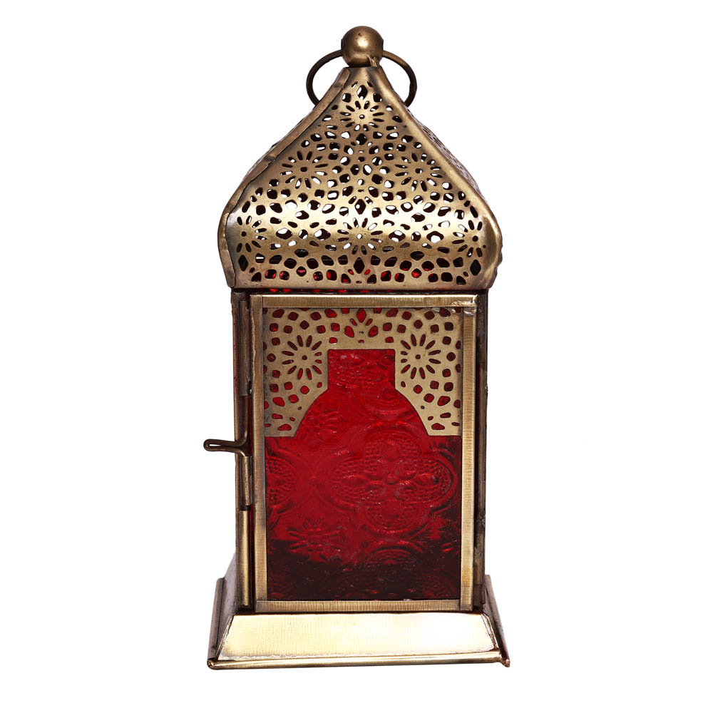 HilalFul - Authentic Handmade Lantern Medium - Red