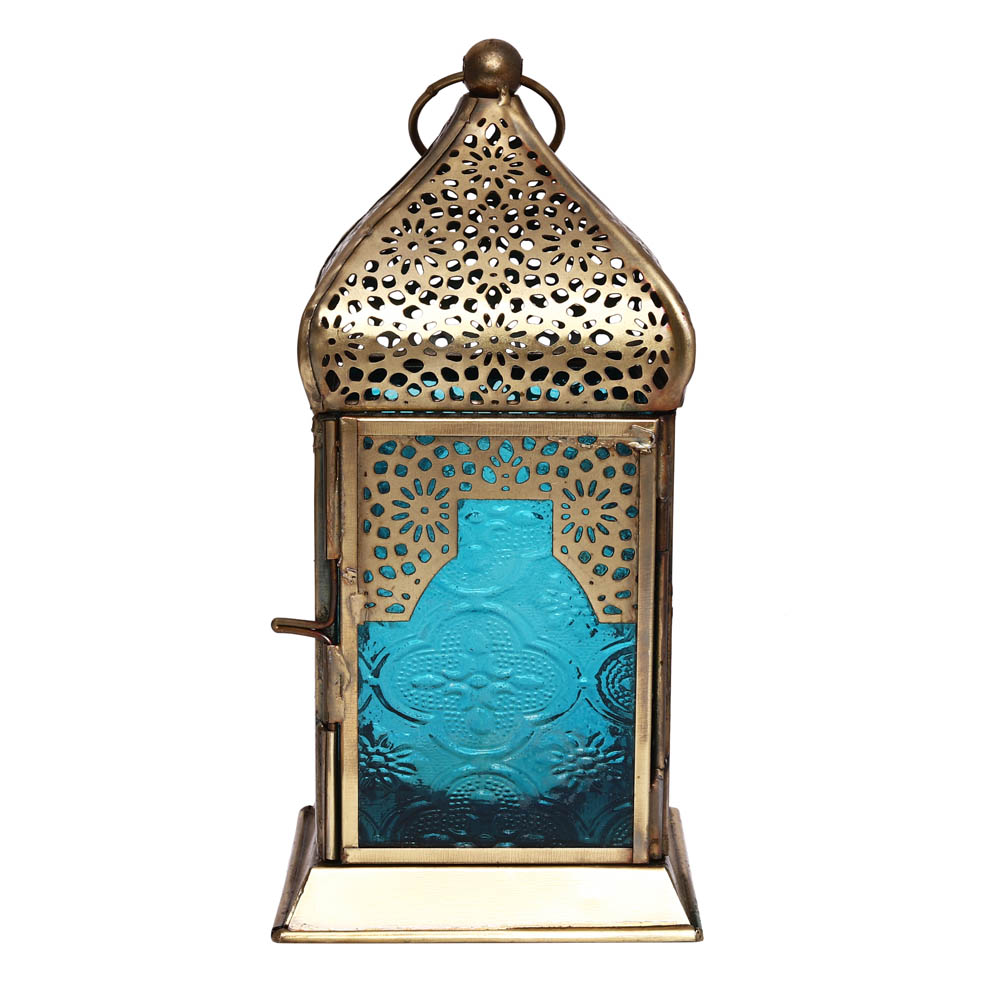 HilalFul - Authentic Handmade Lantern Medium - Turquoise