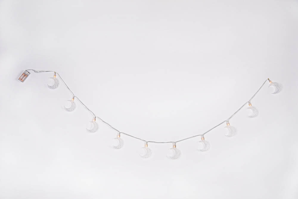 HilalFul - Premium Acrylic Ramadan Light String, Crescent Design