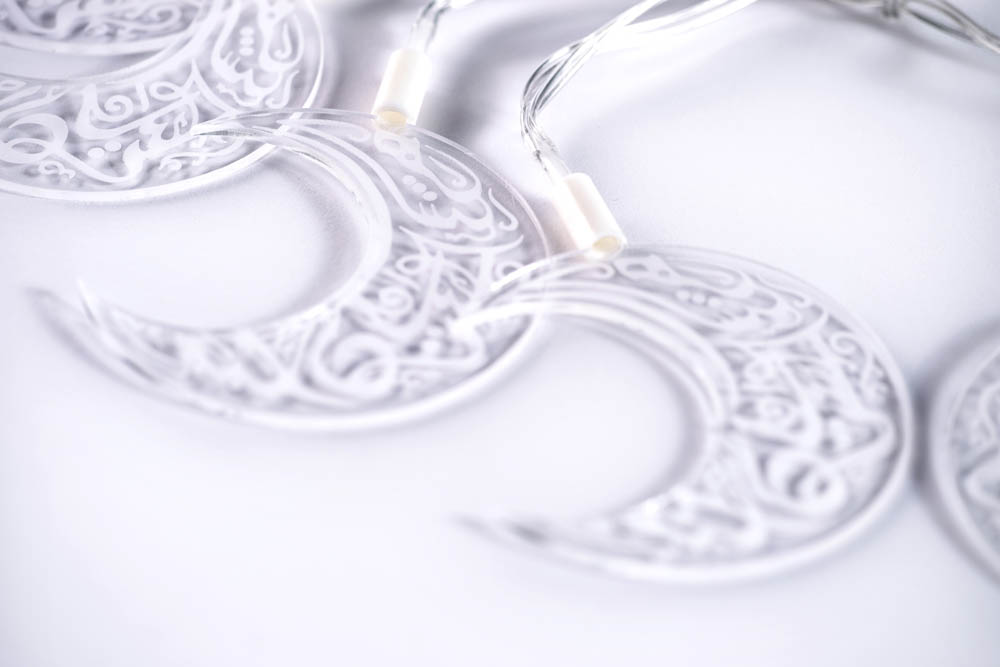 HilalFul - Premium Acrylic Ramadan Light String, Crescent Design