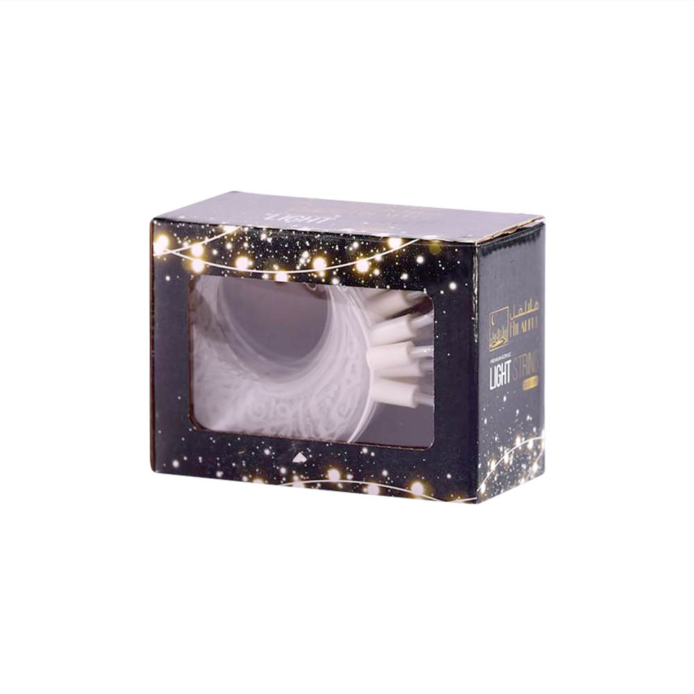 HilalFul - Premium Acrylic Ramadan Light String, Crescent Design