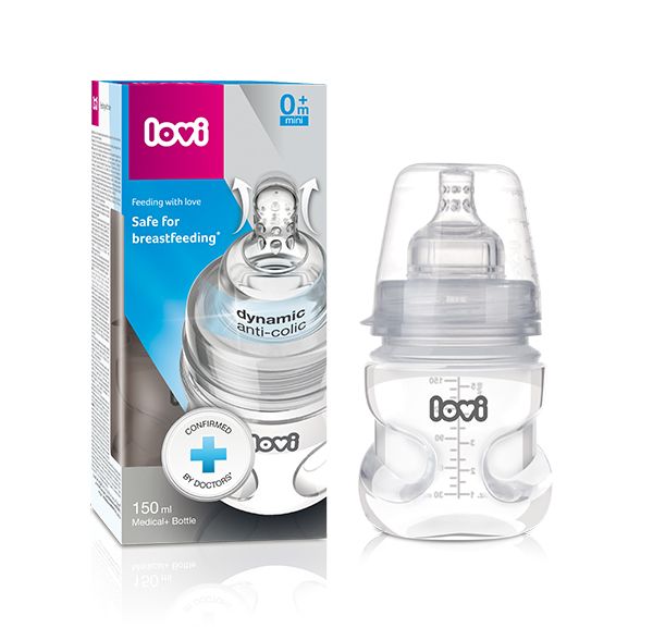Lovi - Medical+ Feeding Bottle With Dynamic Teat - 150ml