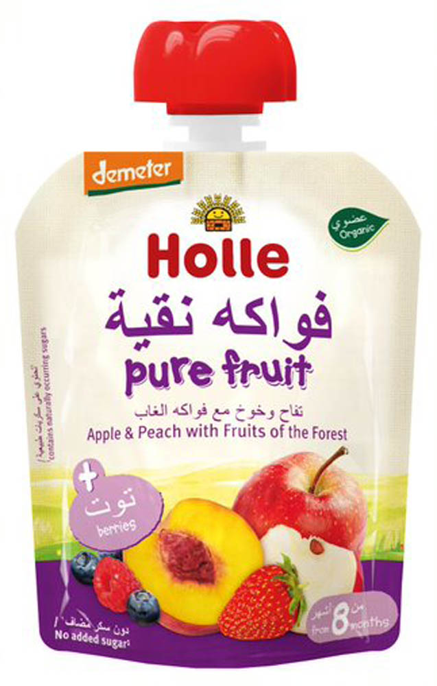 Holle - Peach Apple Peach With Fruits Of Frst - 90gm