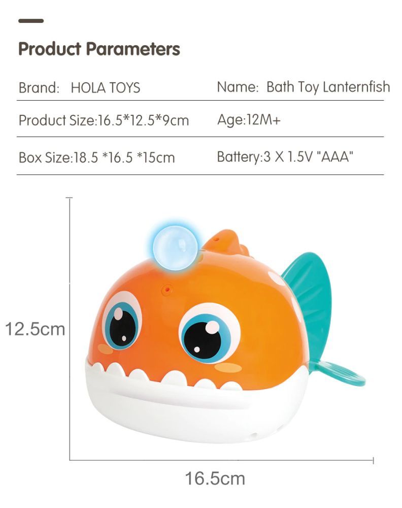 Hola Baby Toy Lanernfish orange