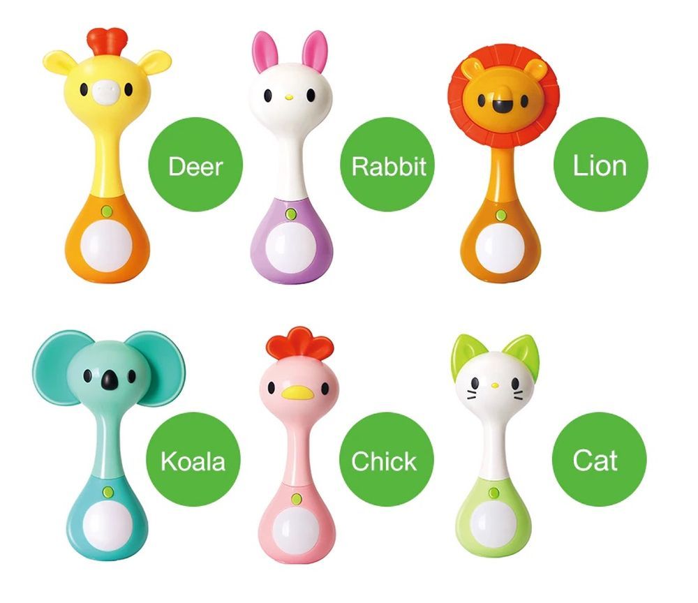 Hola Baby Toys Mini Rattle Green