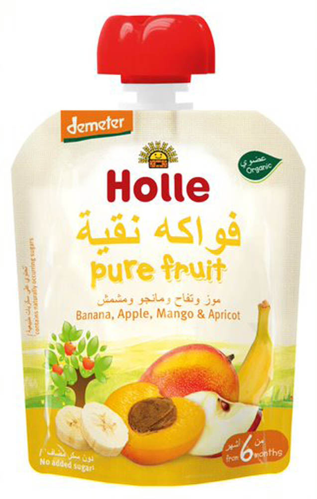Holle - Peach Banana, Apple, Mango & Apricot - 90gm