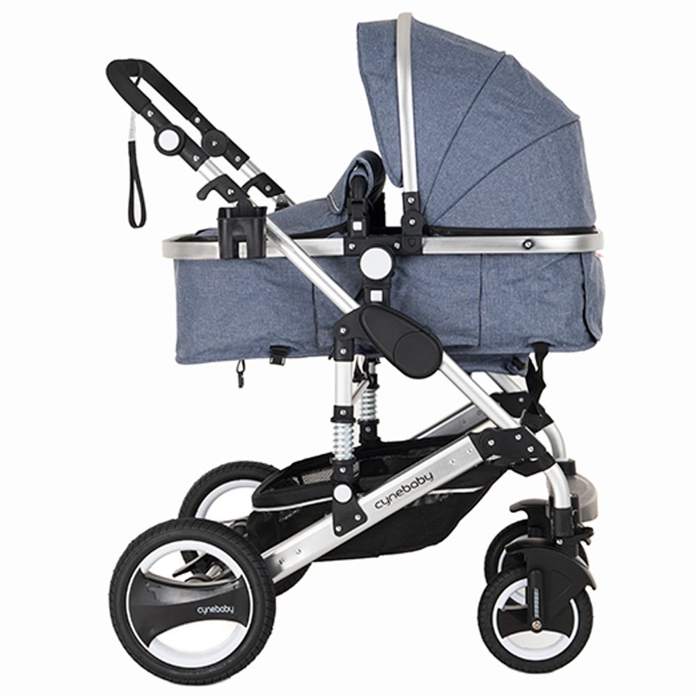 Cynebaby 7 Blue - Luxury 3 in 1 Pram/Stroller