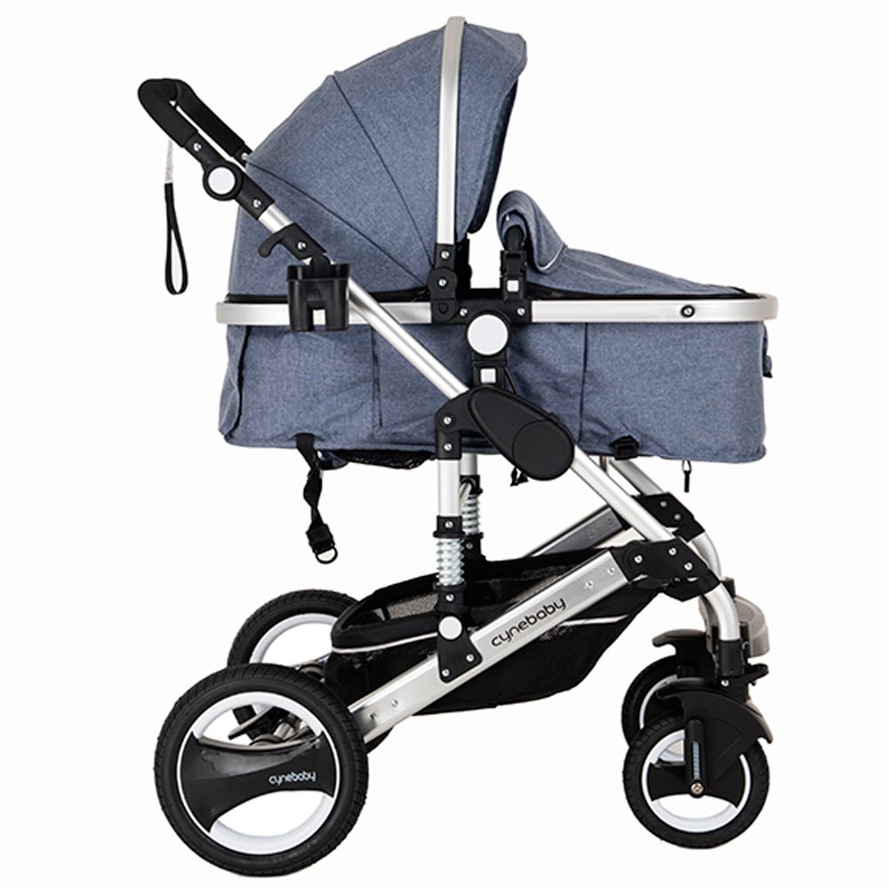 Cynebaby 7 Blue - Luxury 3 in 1 Pram/Stroller