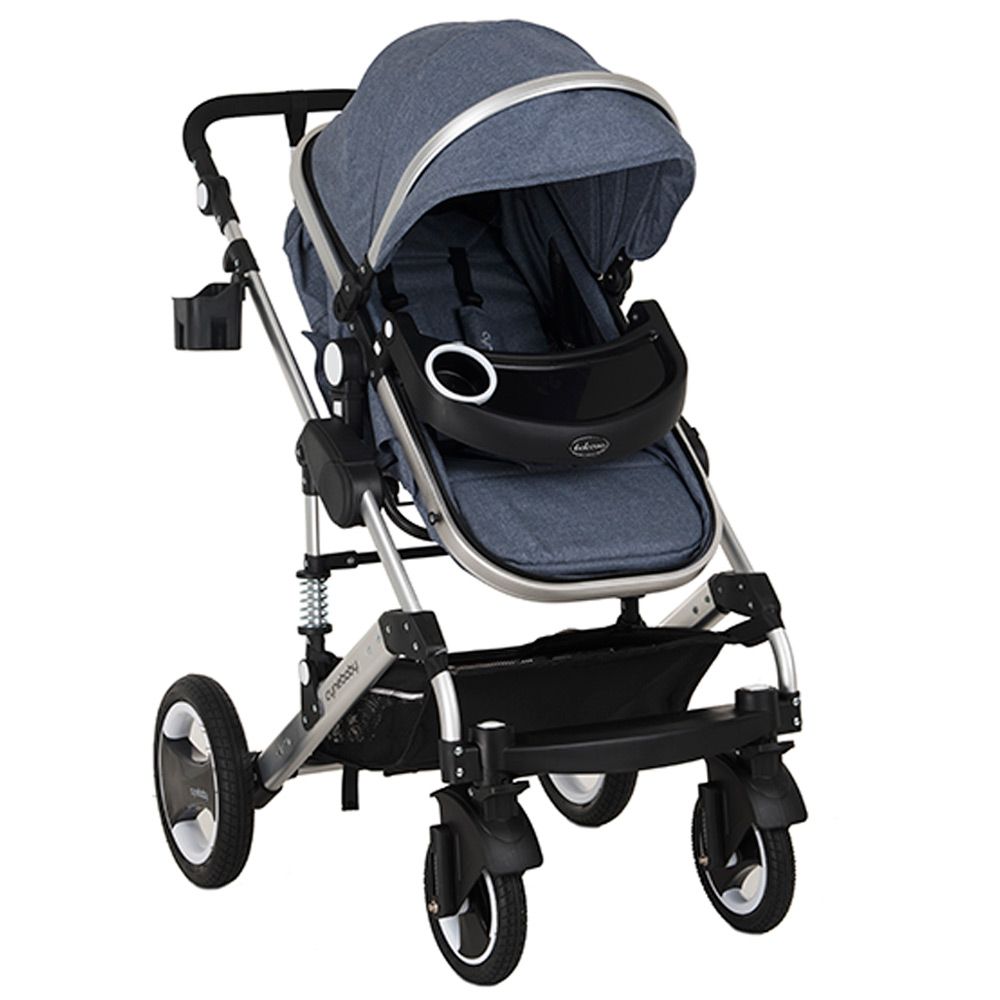 Cynebaby 7 Blue - Luxury 3 in 1 Pram/Stroller