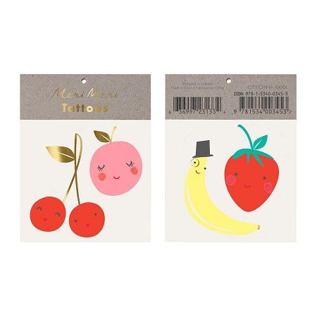 Meri Meri Happy Fruit Tattoos