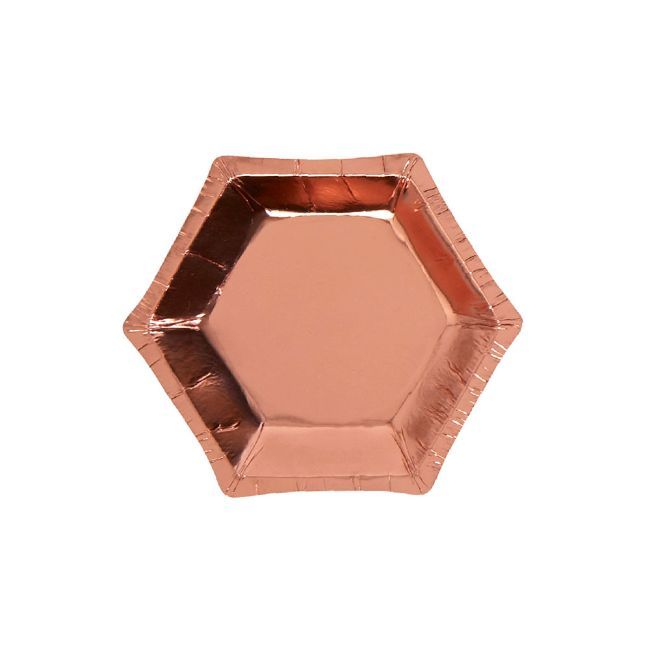 Neviti Glitz & Glamour Rose Gold Foil Plate - Small