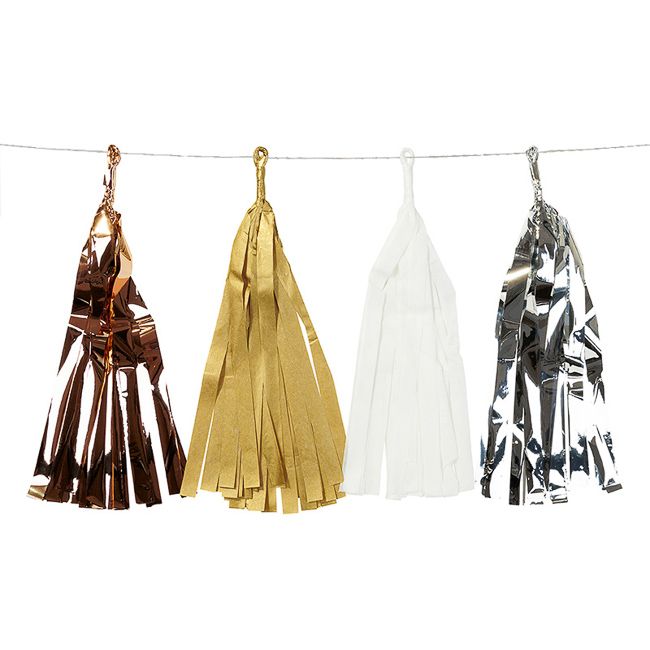Talking Tables Decadent Decs Metallic Tassels