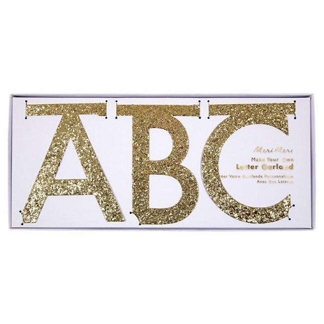 Meri Meri Glitter Letter Garland Kit