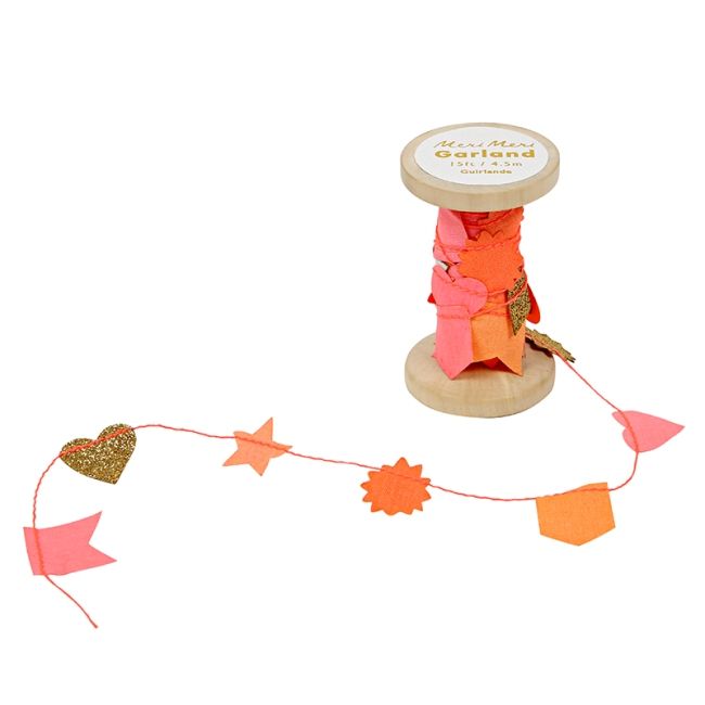 Meri Meri Pink Garland On A Spool