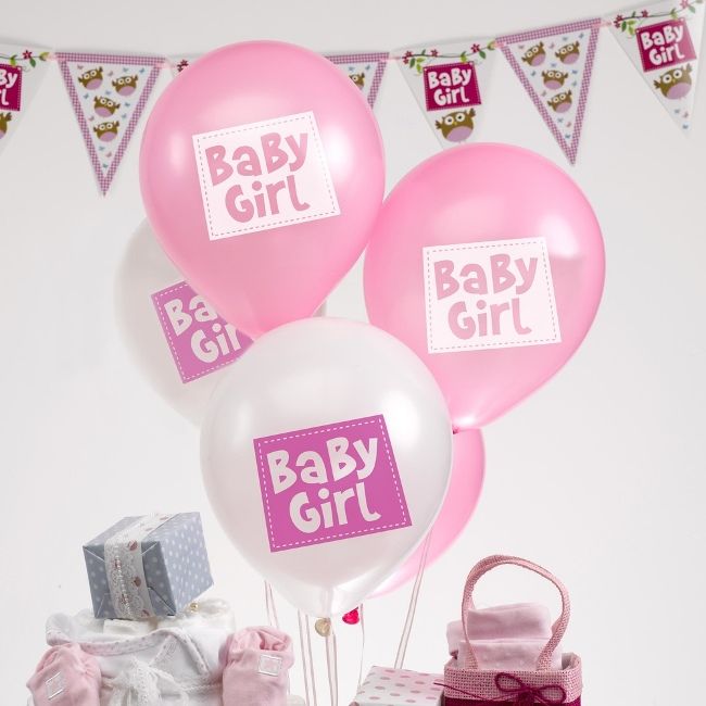 Neviti - Baby Girl Balloons - 8pcs