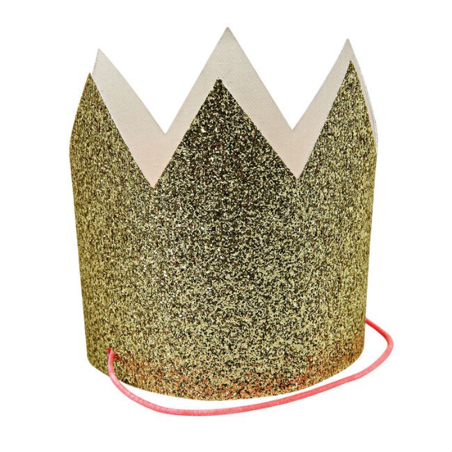 Meri Meri Mini Gold Glittered Crowns