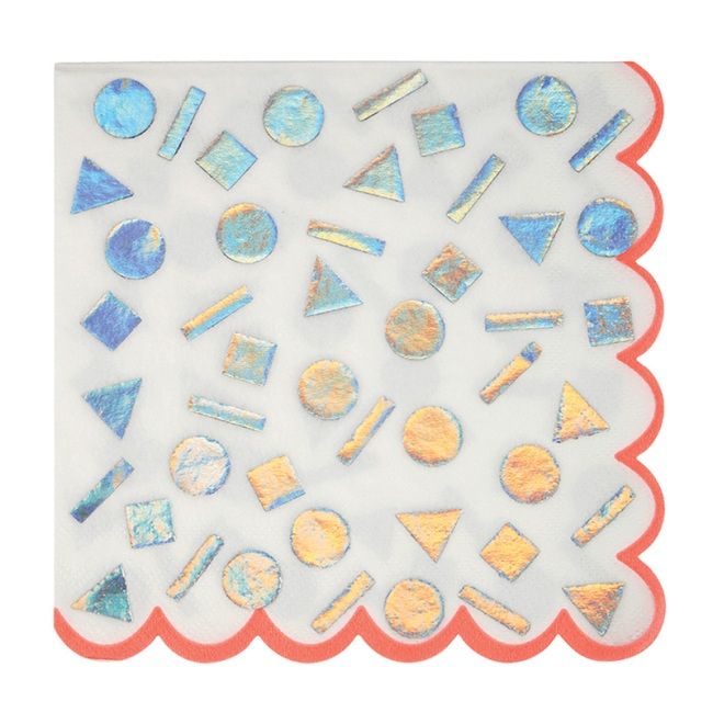 Meri Meri Large Rainbow Confetti Napkins