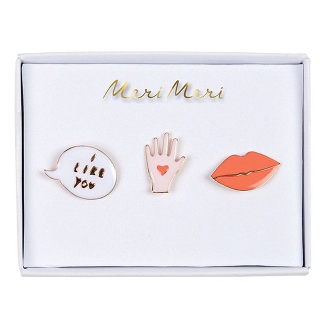 Meri Meri Valentine's Enamel Pins