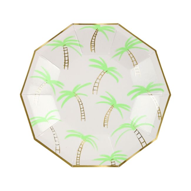 Meri Meri Palm Trees Plates Small