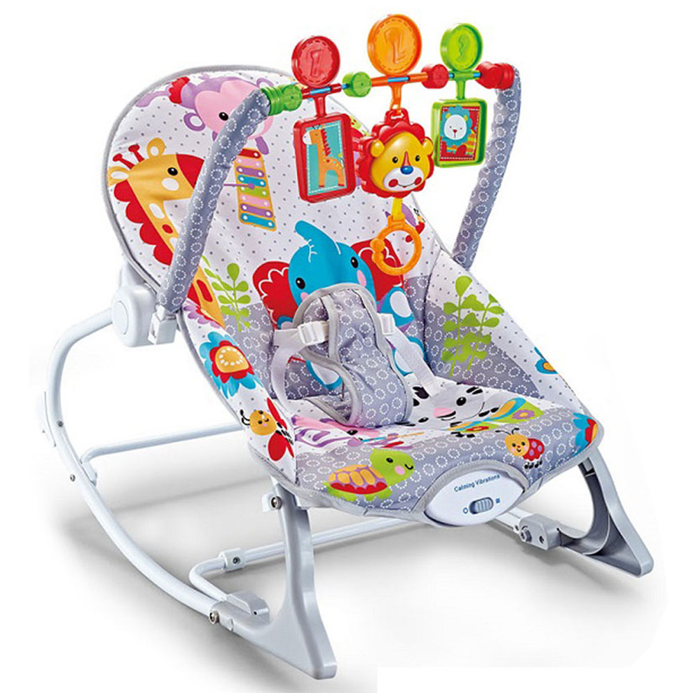 Hu-Baby - Infant To Toddler Rocker - Grey