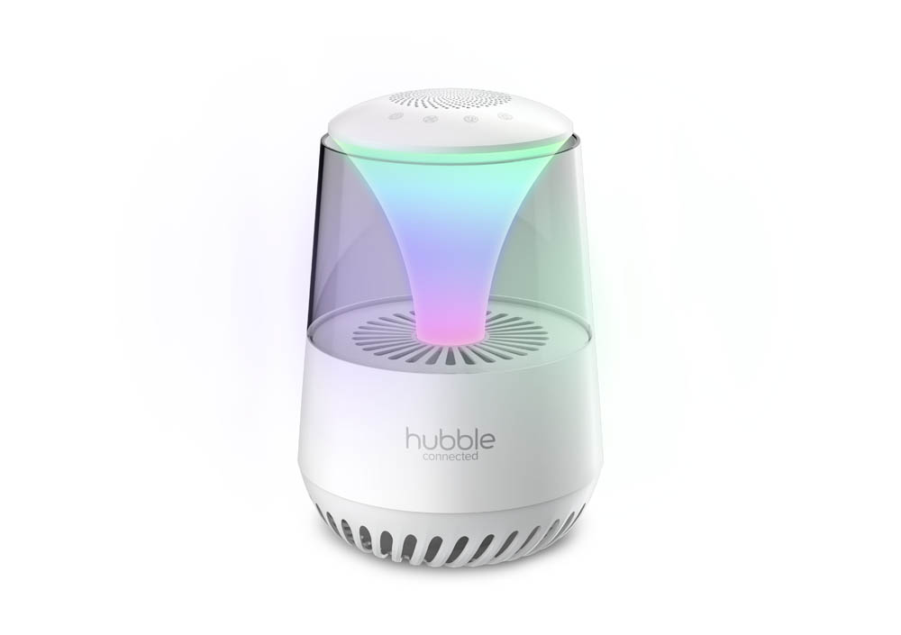 Hubble - Pure 3-in-1 Air Purifier with Two-Stage Filtration System - White