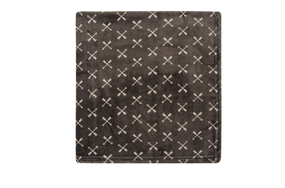 Hudson Childrenswear - Blanket 2Pc And Security Blanket Boy Gray Fox - Orange